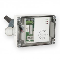 Duct temperature and CO2 sensors and controllers - series PCTUR